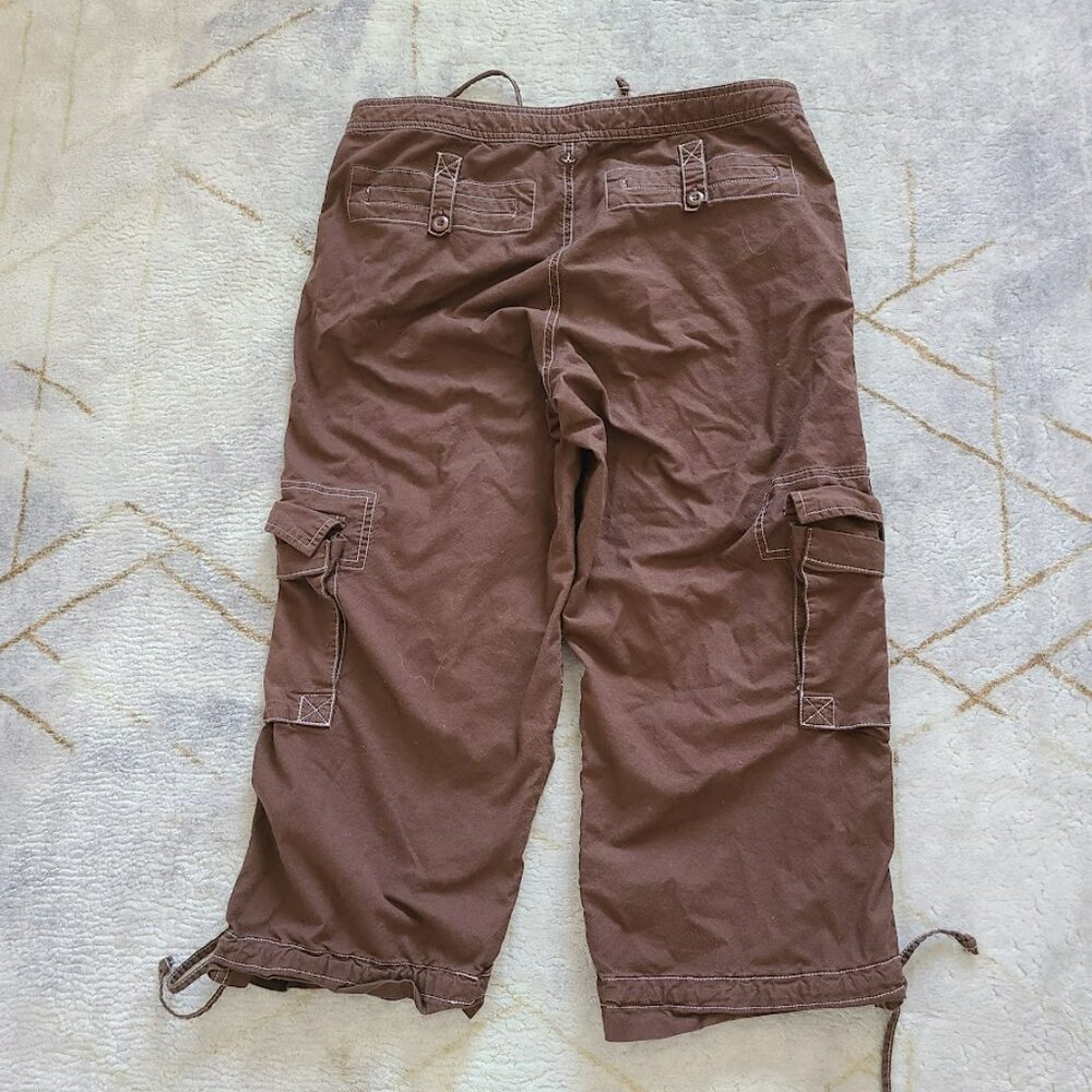 Prana Cargo Cropped Pants Brown Hiking Outdoor Gorpcore men's M - Picture 3 of 9